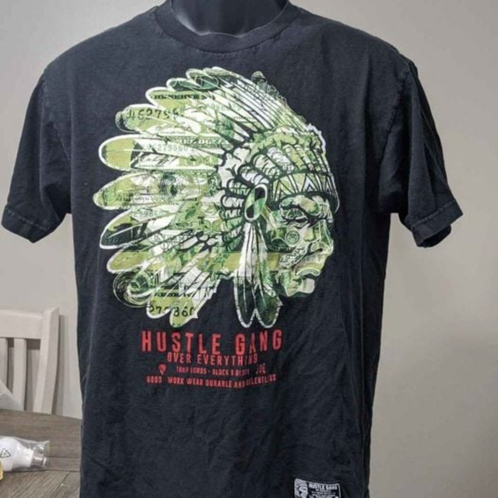 Hustlegang Medium Black Money Shirt